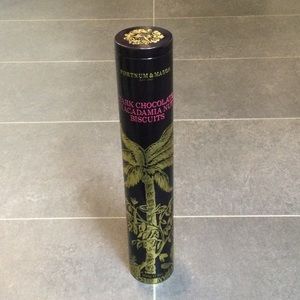 Empty Fortnum & Mason tin, 13.5" x 2.5"